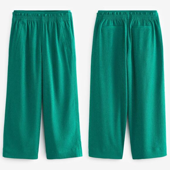 Athleta NWT Echo Wide Crop Pant 3/4 Cropped Turquoise Green Size 14 Plus - Picture 1 of 7